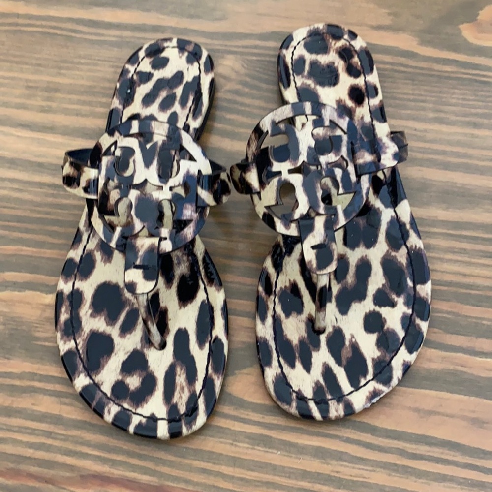 Tory Burch Miller sandals in leopard